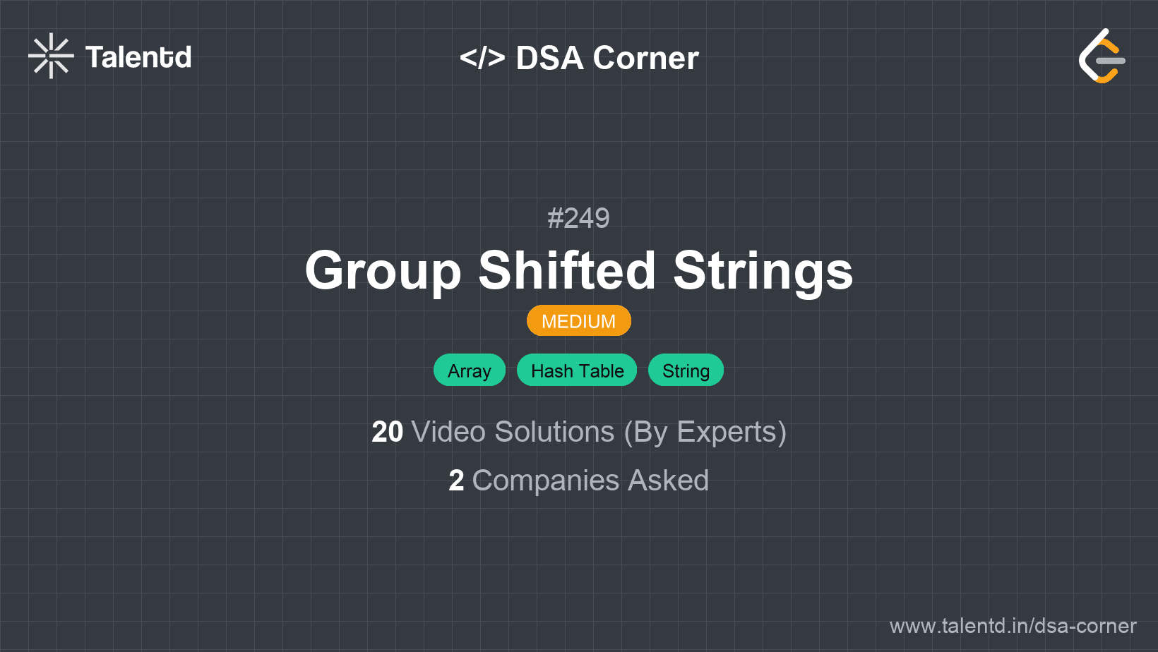 Problem visualization for Group Shifted Strings