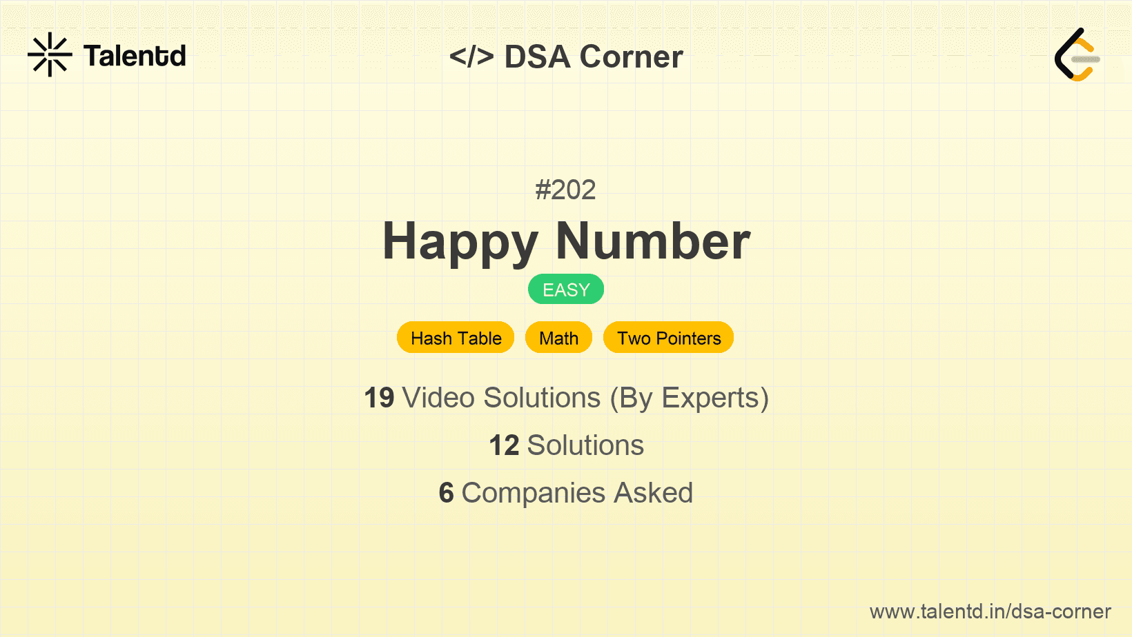 Problem visualization for Happy Number