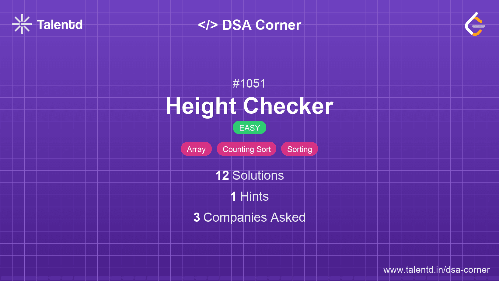 Problem visualization for Height Checker