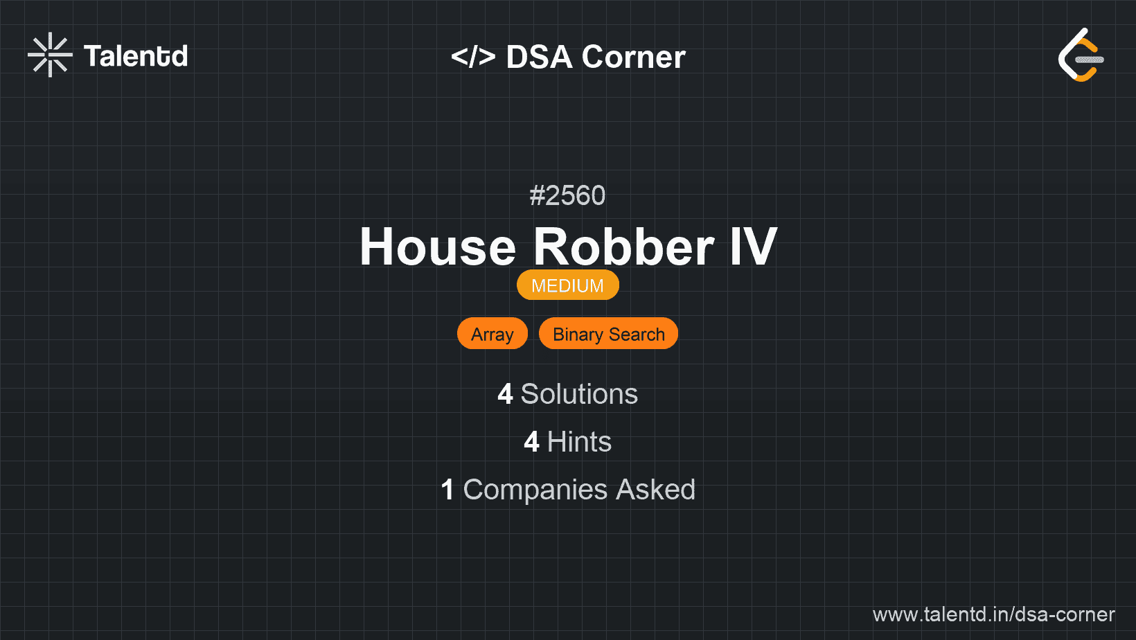 Problem visualization for House Robber IV
