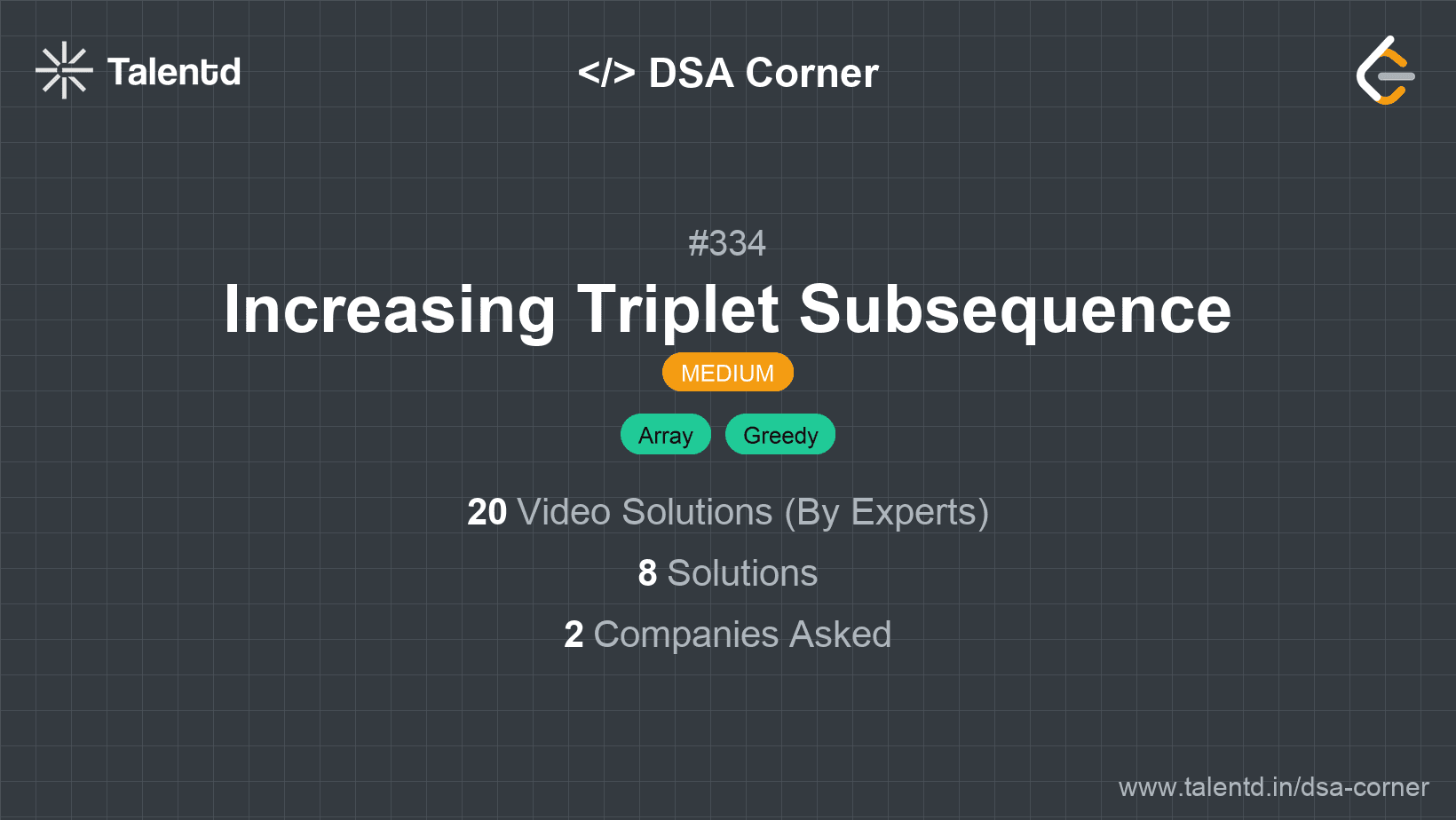Problem visualization for Increasing Triplet Subsequence