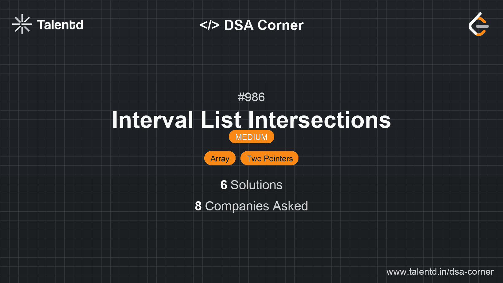 Problem visualization for Interval List Intersections