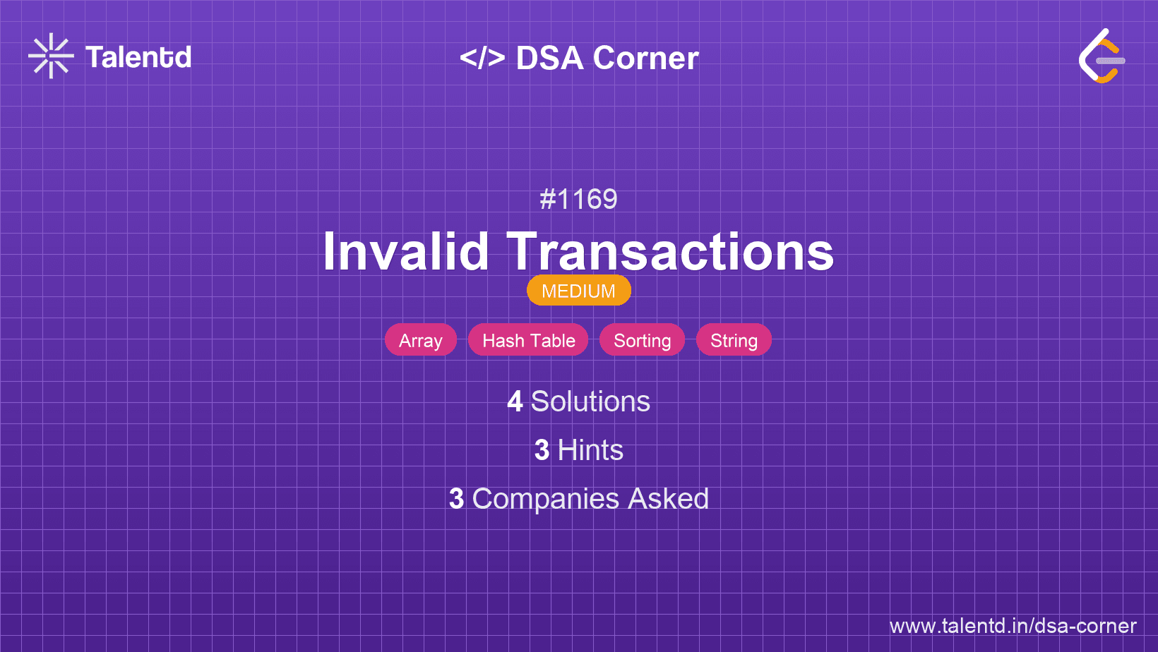 Problem visualization for Invalid Transactions