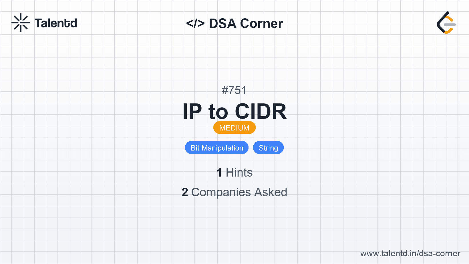 Problem visualization for IP to CIDR