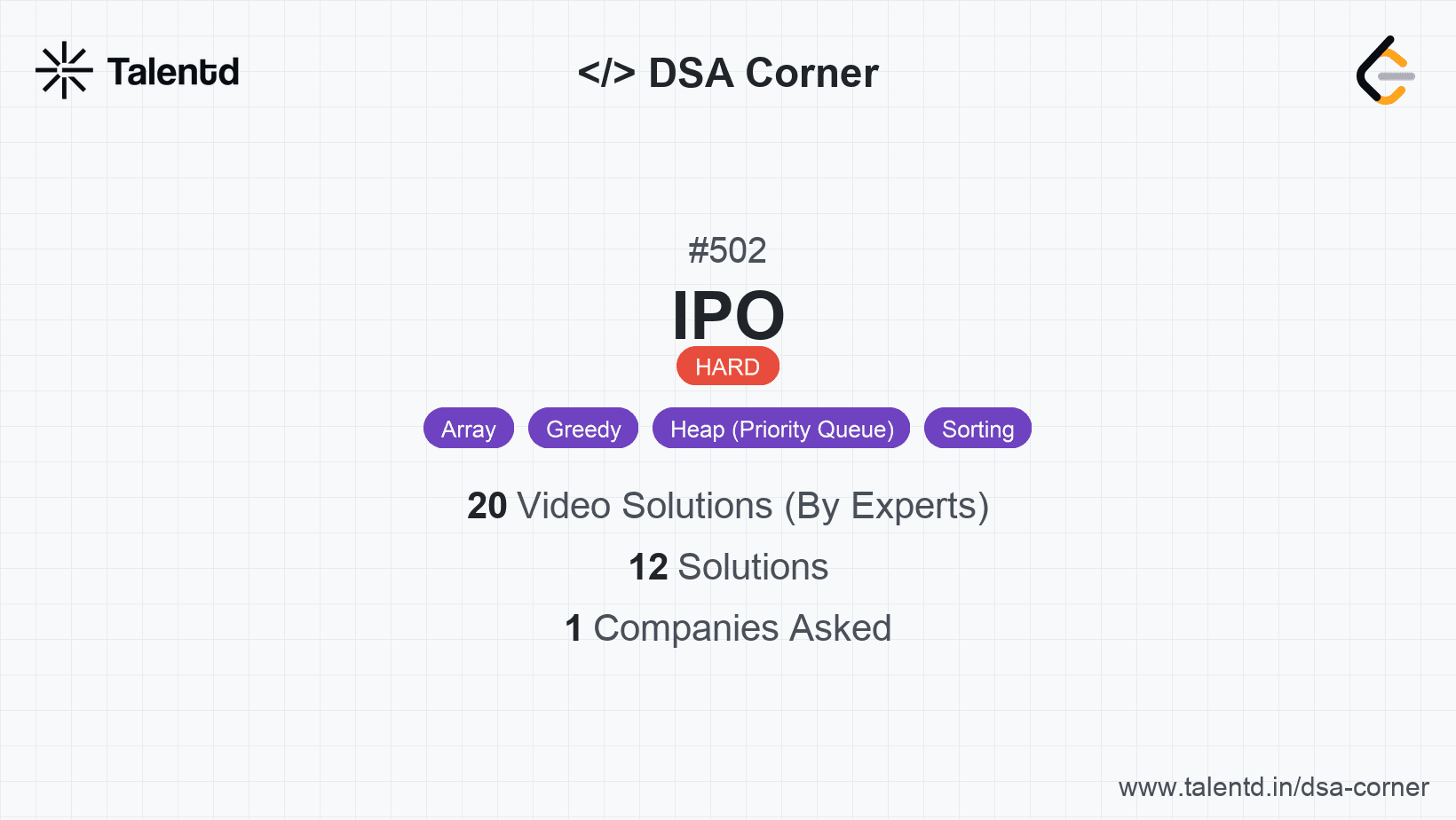 Problem visualization for IPO