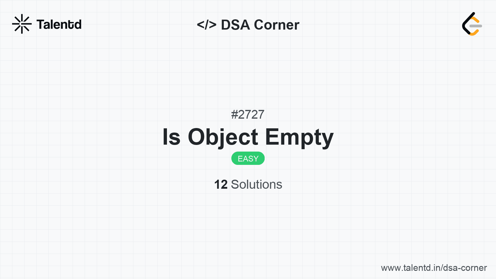 Problem visualization for Is Object Empty