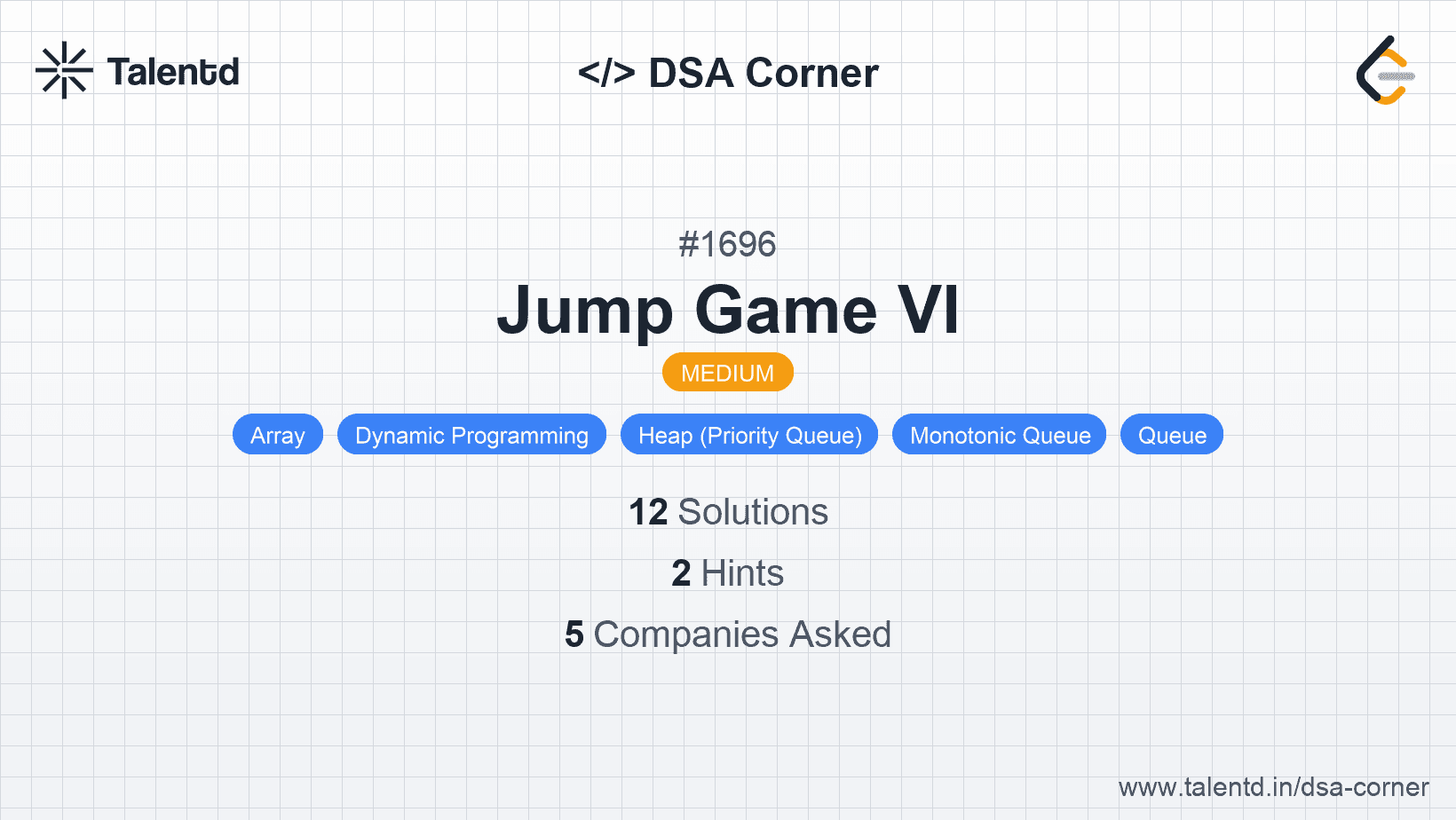 Problem visualization for Jump Game VI