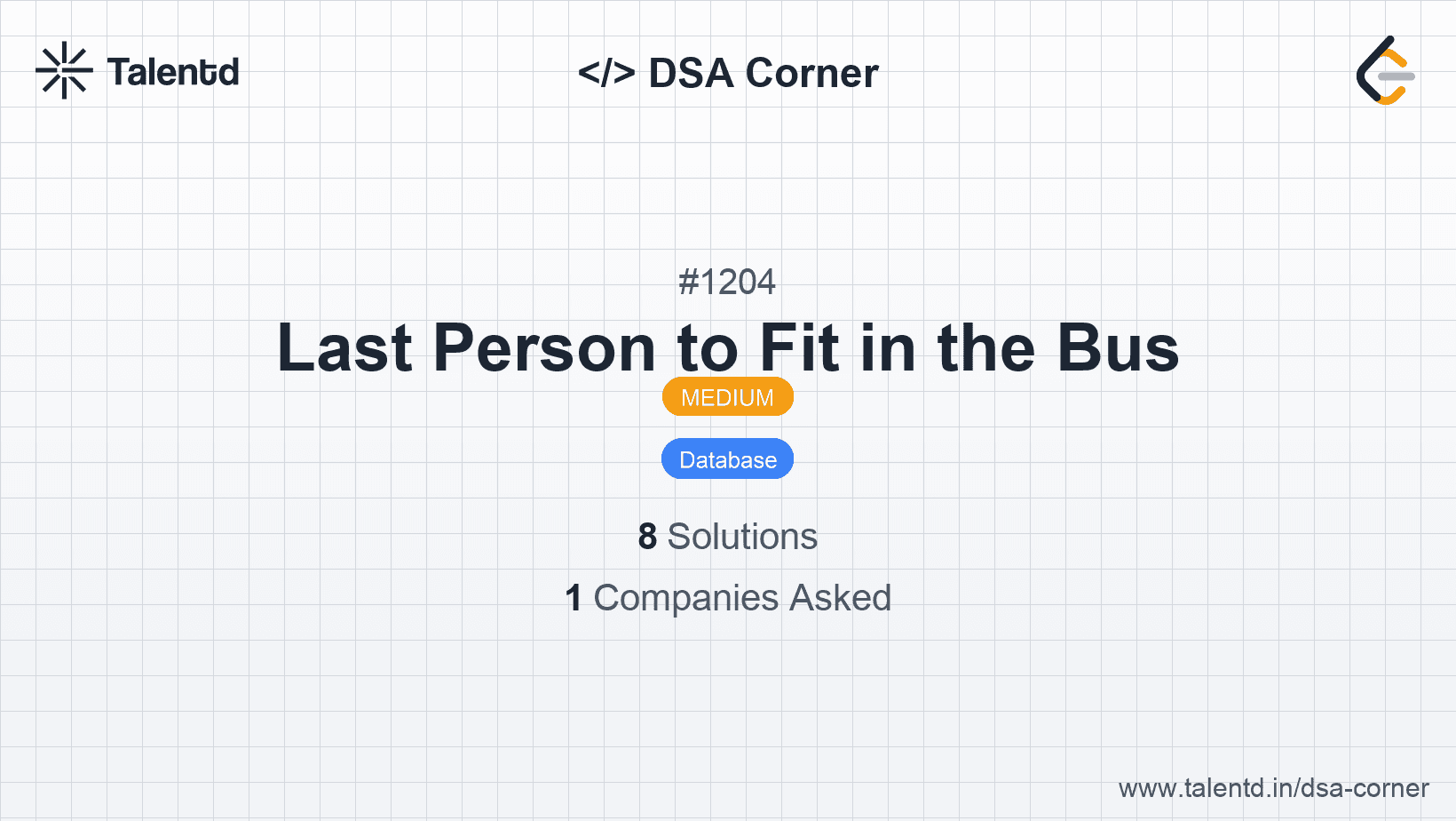 Problem visualization for Last Person to Fit in the Bus