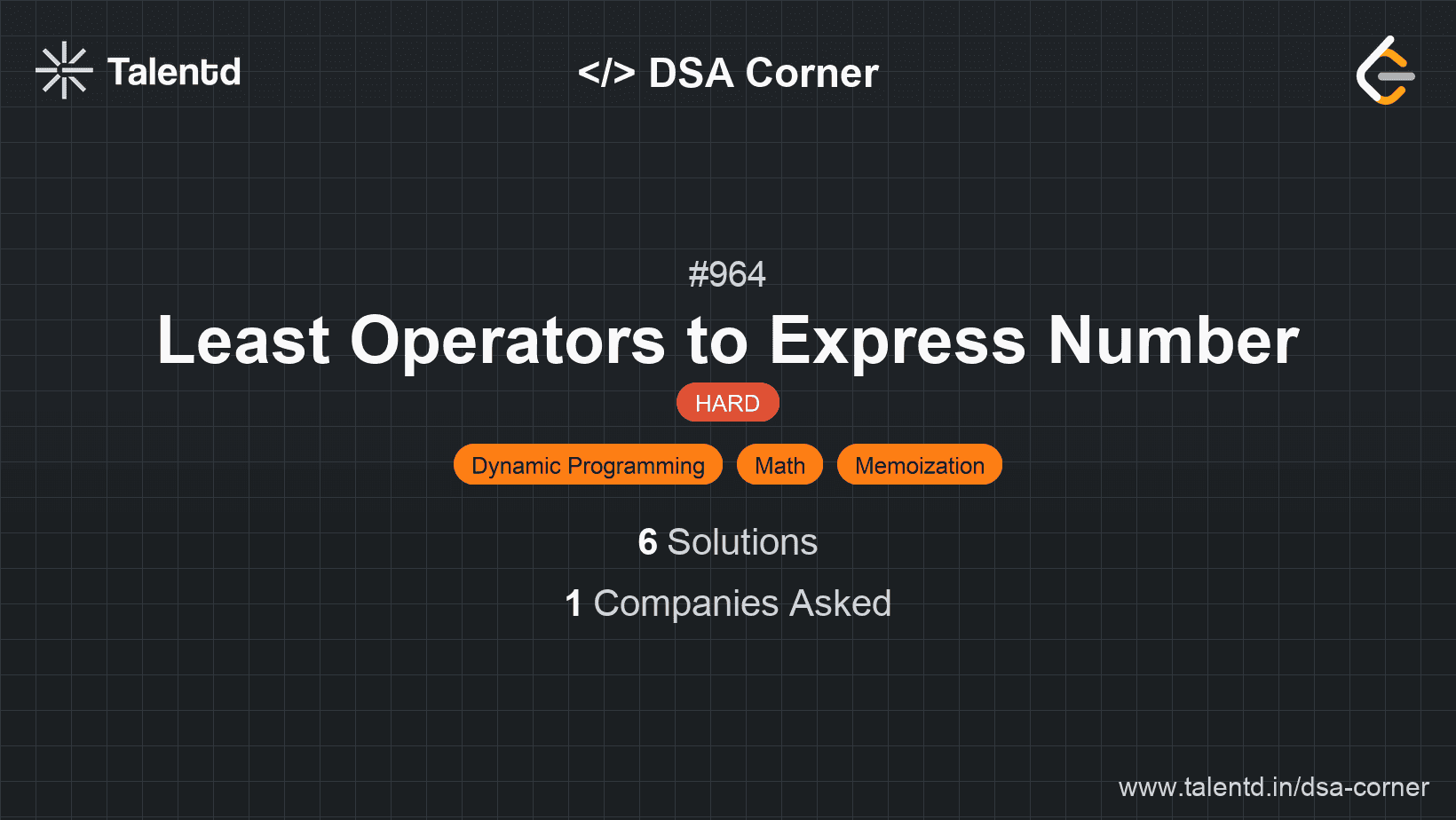 Problem visualization for Least Operators to Express Number