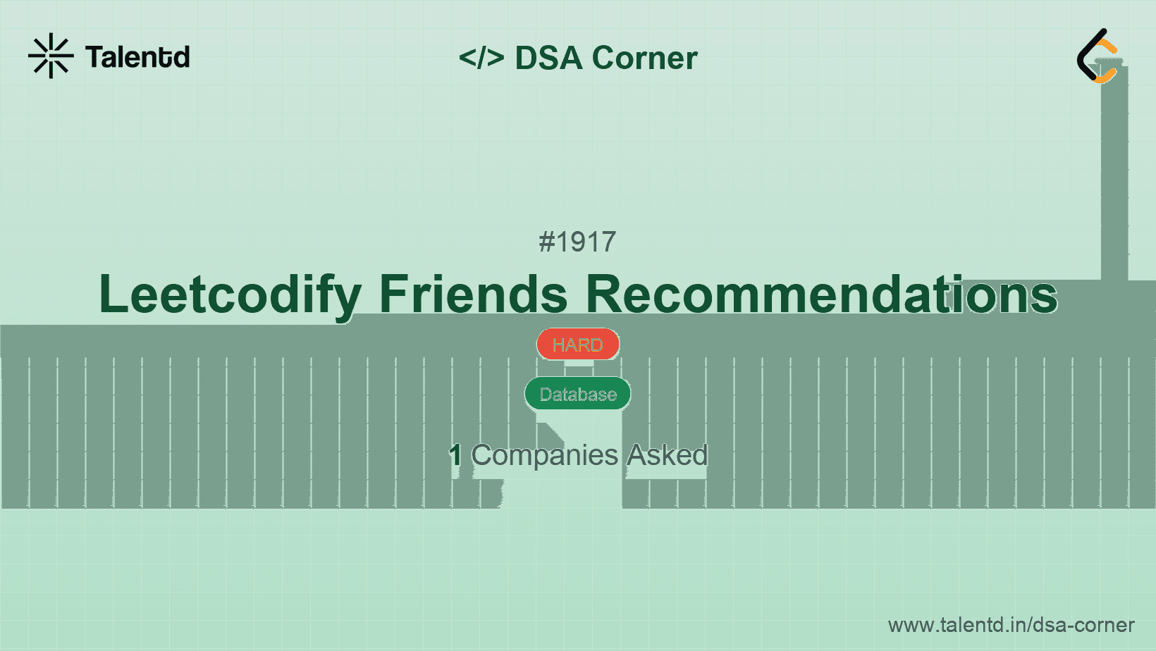 Problem visualization for Leetcodify Friends Recommendations