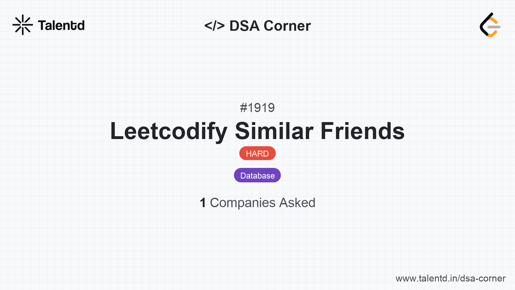 Problem visualization for Leetcodify Similar Friends