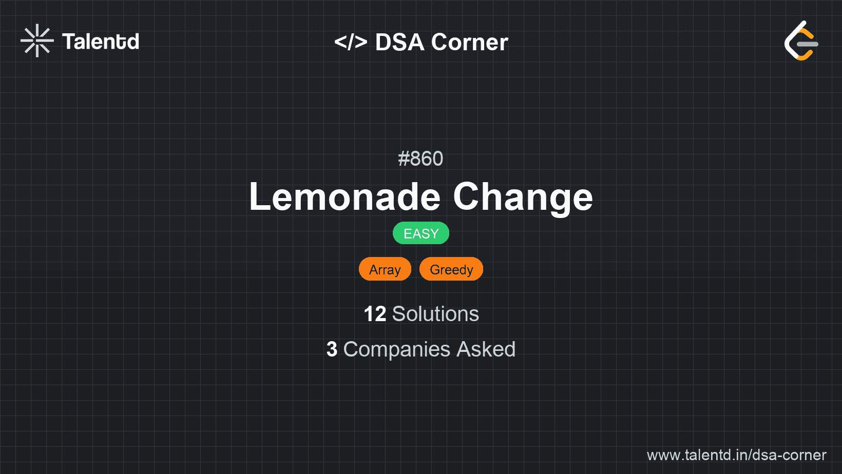 Problem visualization for Lemonade Change
