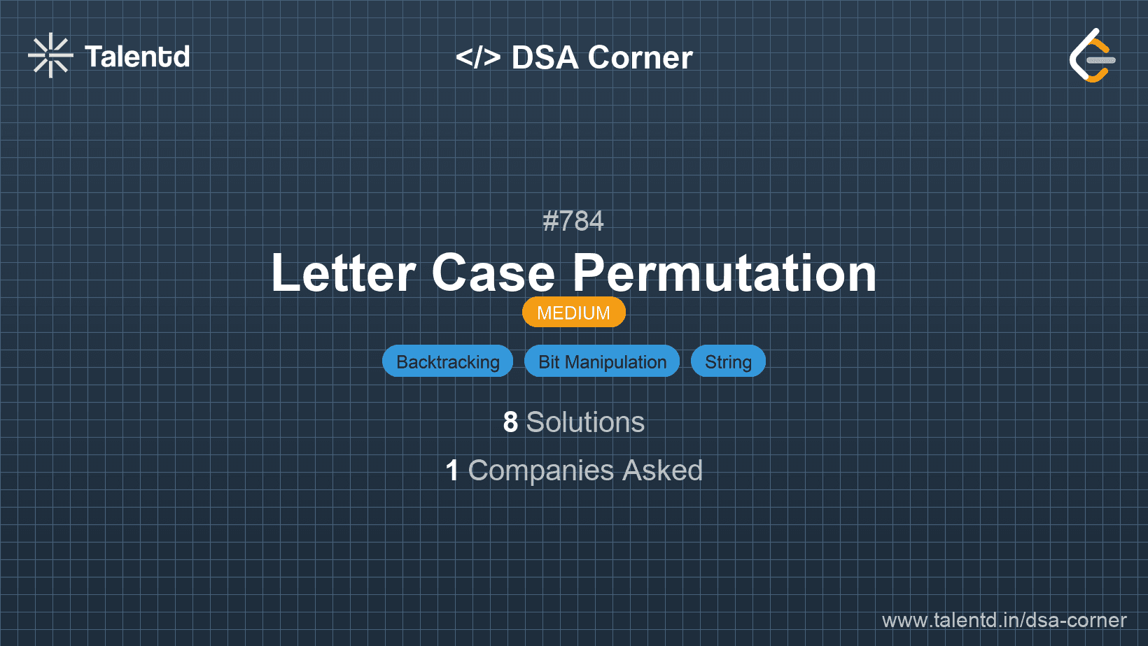 Problem visualization for Letter Case Permutation