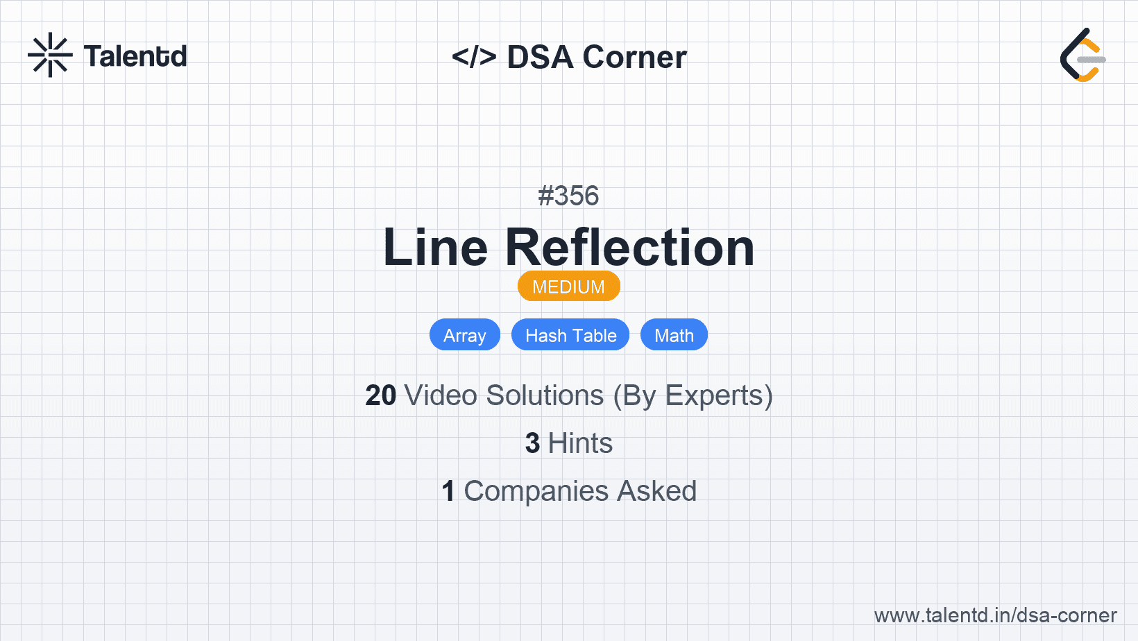 Problem visualization for Line Reflection