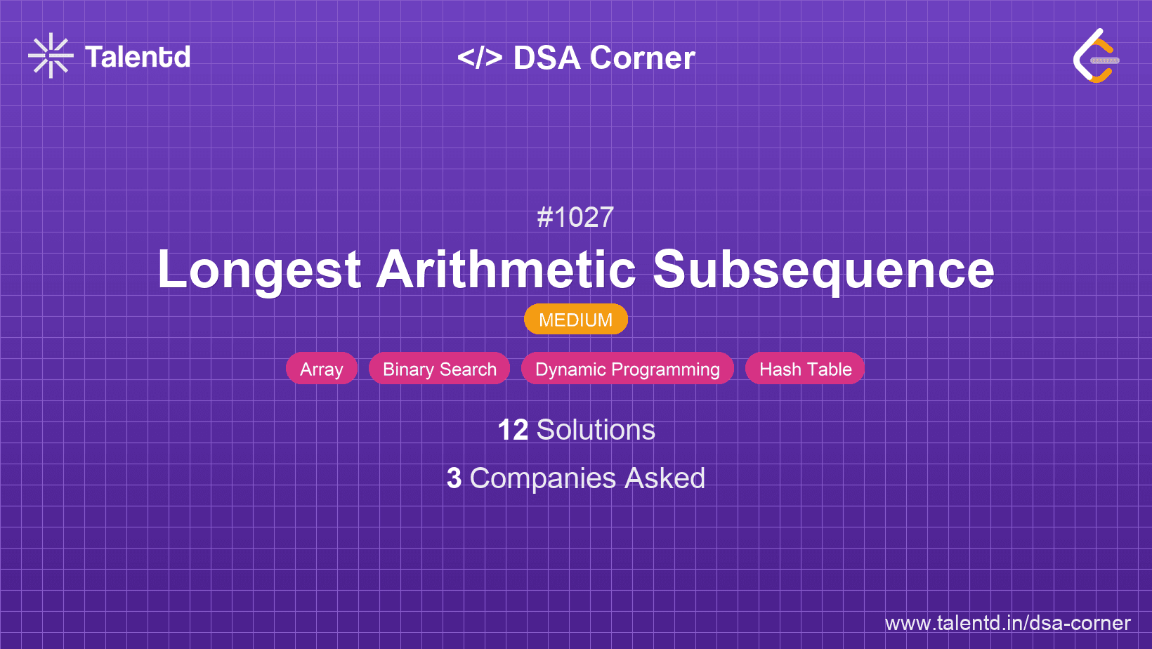 Problem visualization for Longest Arithmetic Subsequence