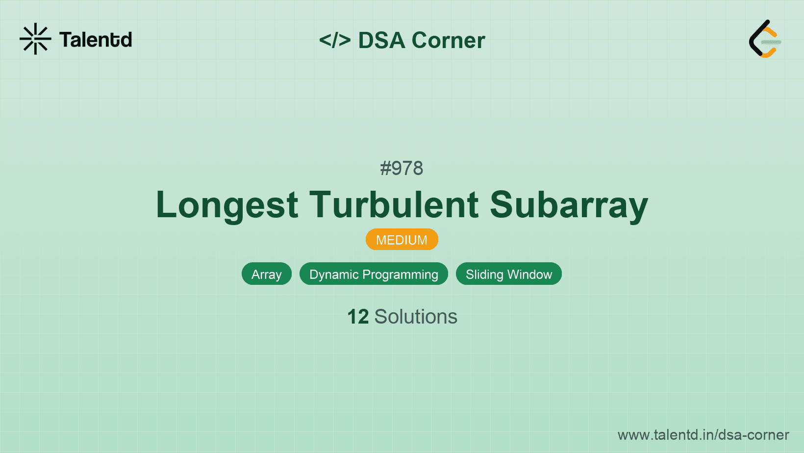 Problem visualization for Longest Turbulent Subarray
