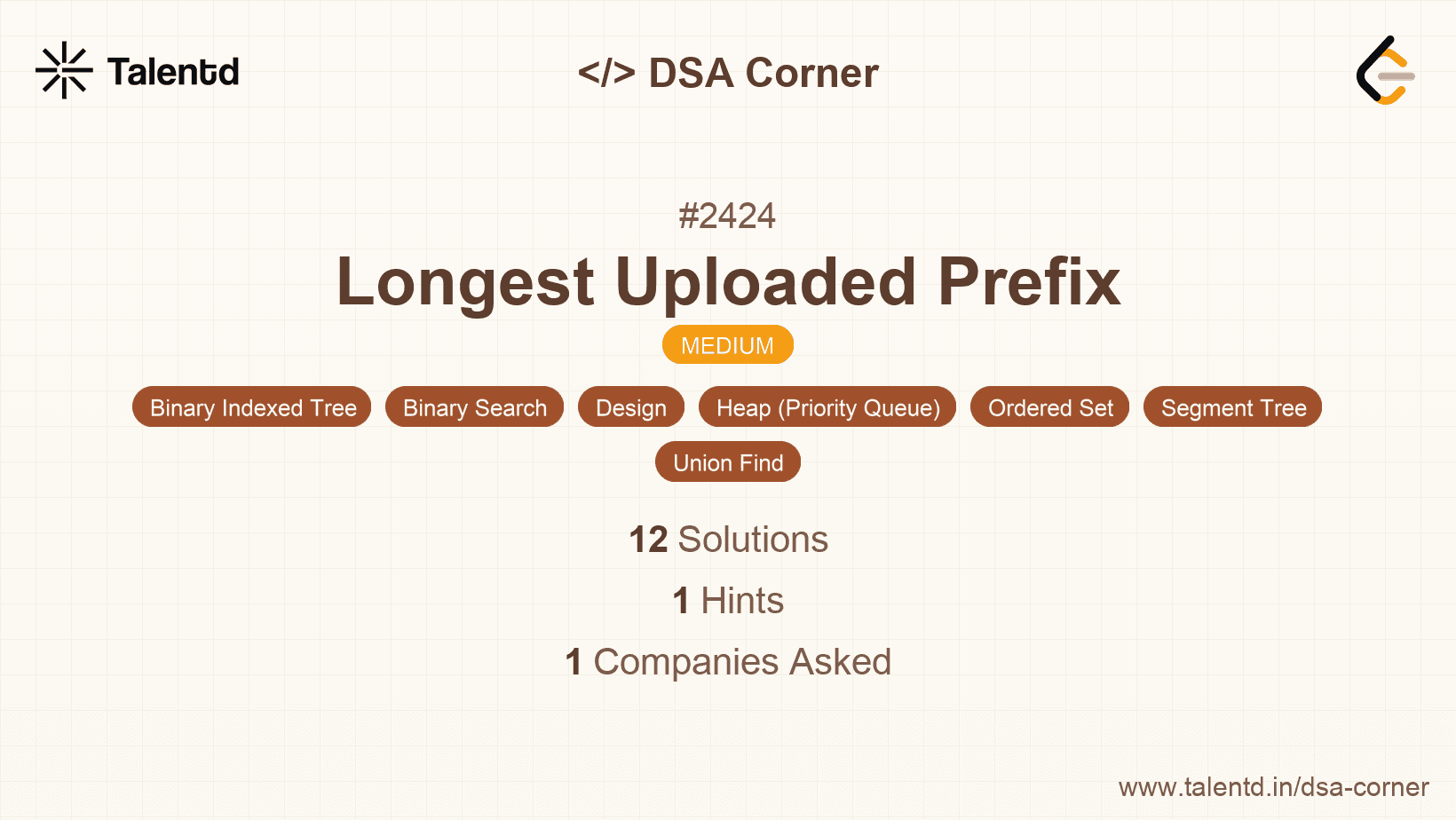 Problem visualization for Longest Uploaded Prefix