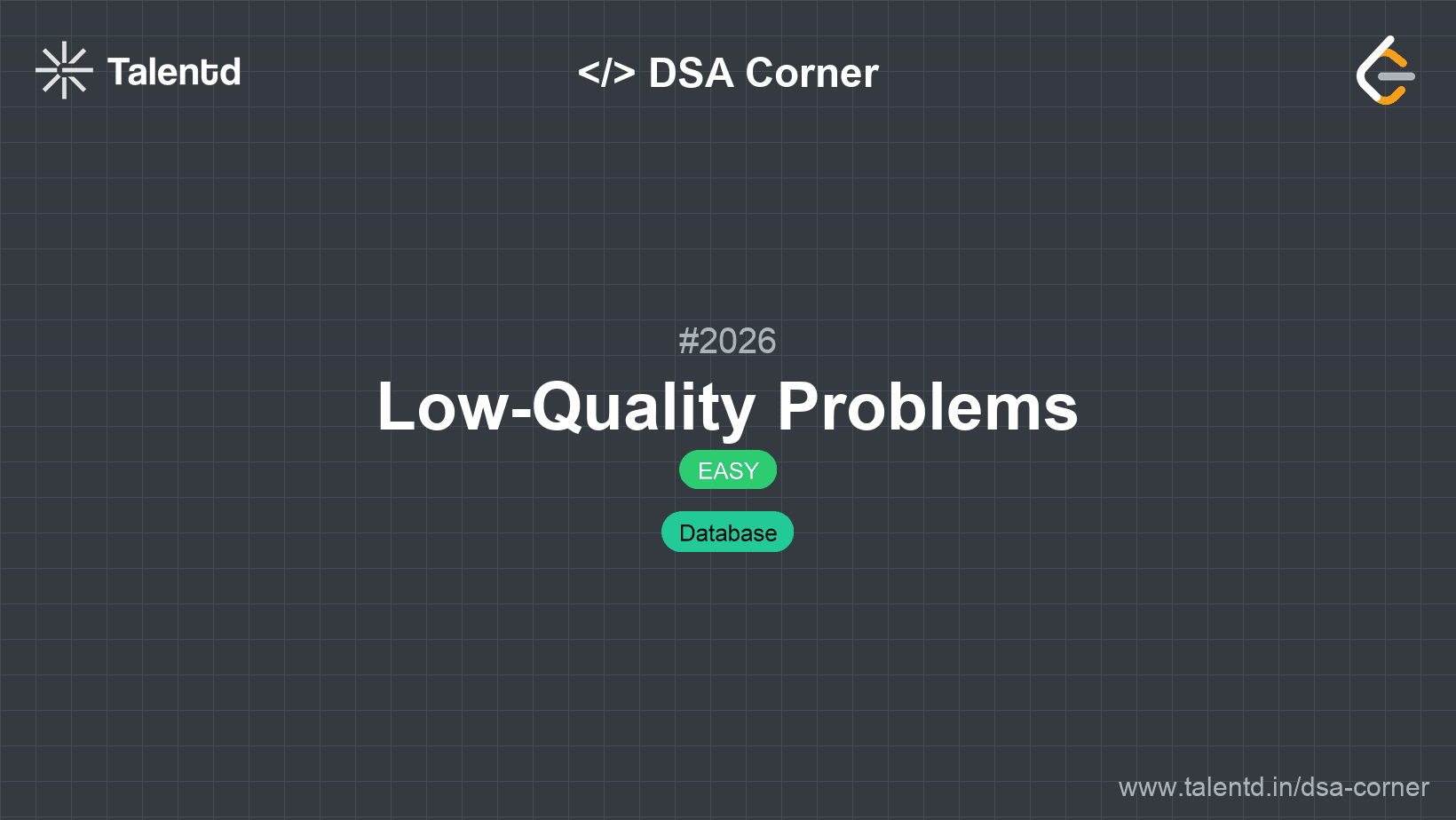 Problem visualization for Low-Quality Problems