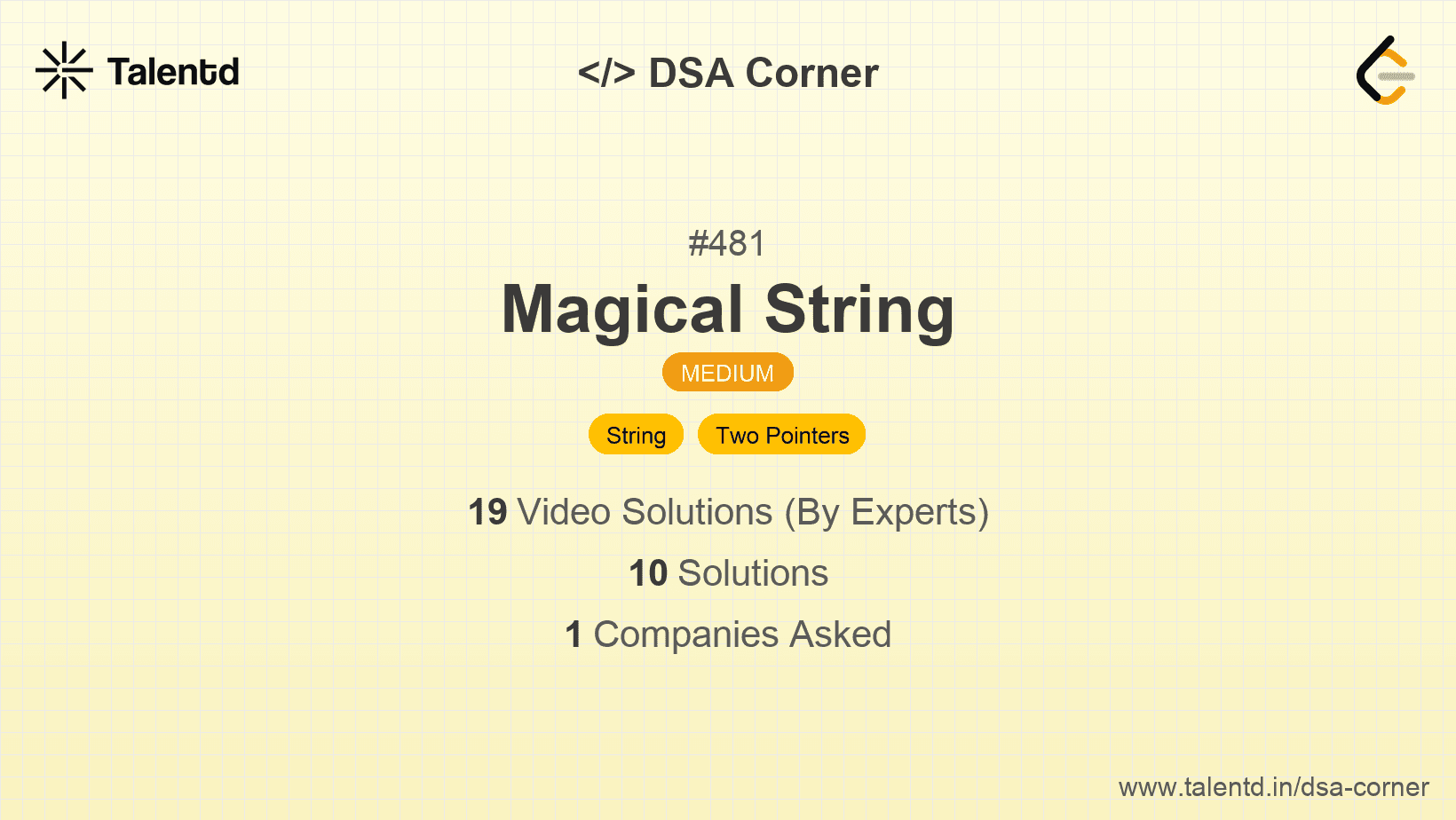 Problem visualization for Magical String