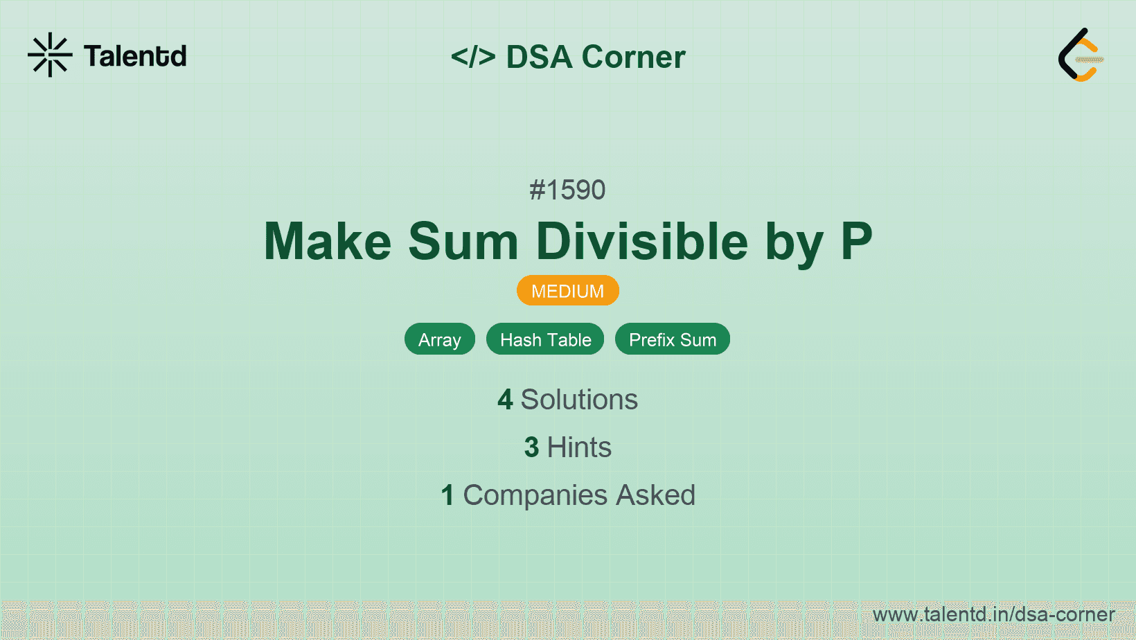 Problem visualization for Make Sum Divisible by P