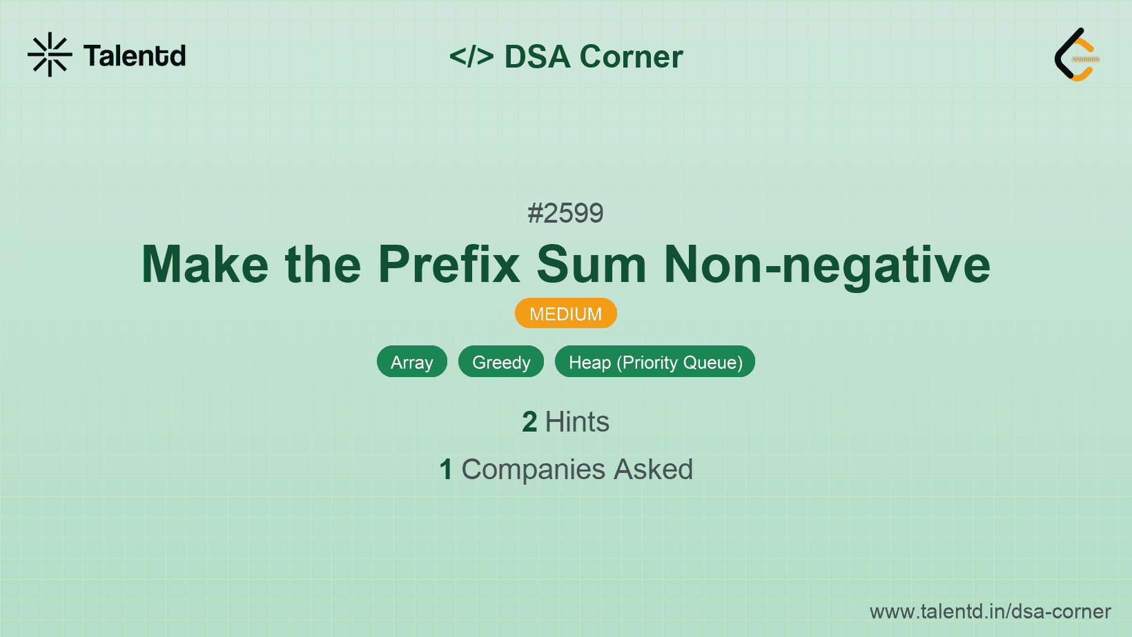 Problem visualization for Make the Prefix Sum Non-negative