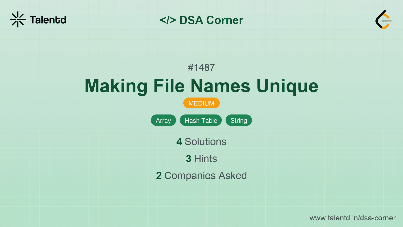 Problem visualization for Making File Names Unique