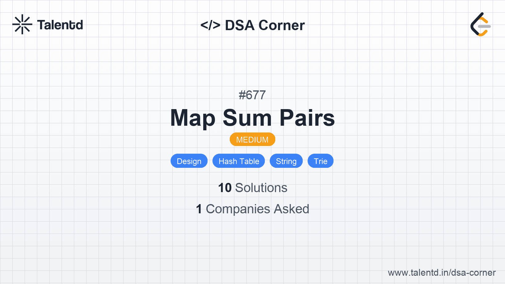 Problem visualization for Map Sum Pairs