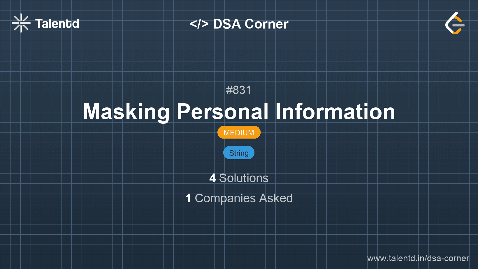 Problem visualization for Masking Personal Information