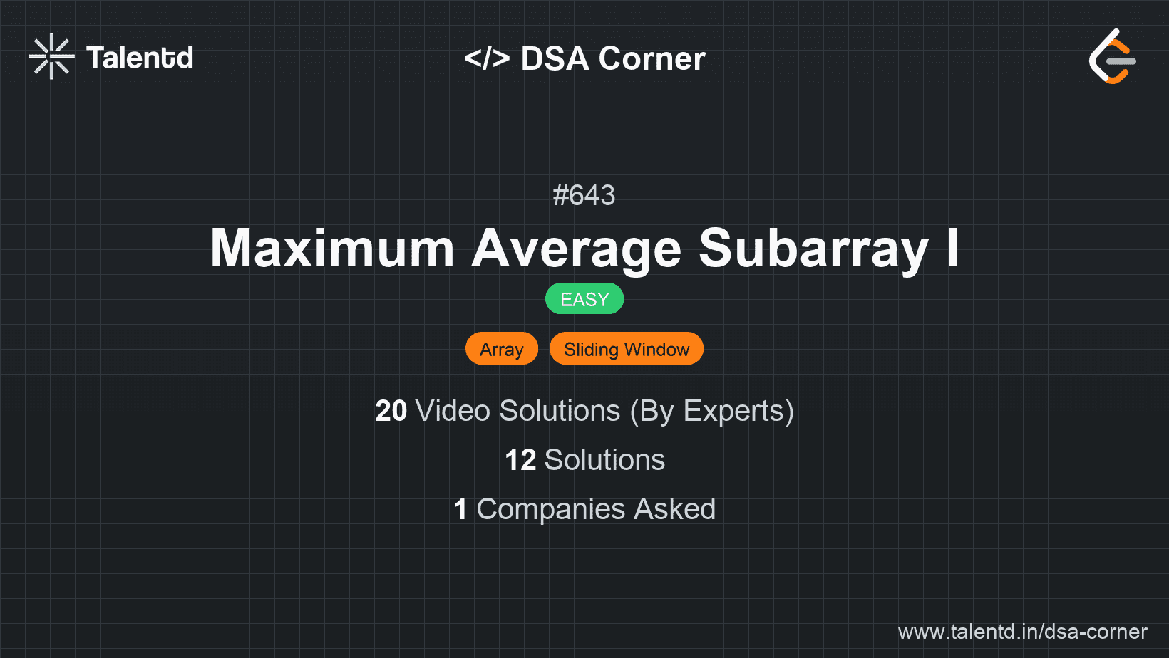 Problem visualization for Maximum Average Subarray I