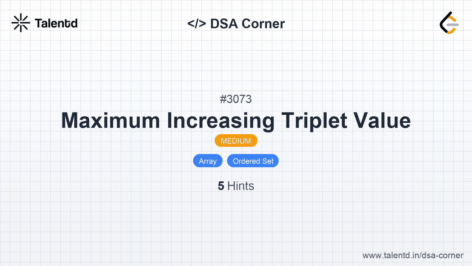 Problem visualization for Maximum Increasing Triplet Value