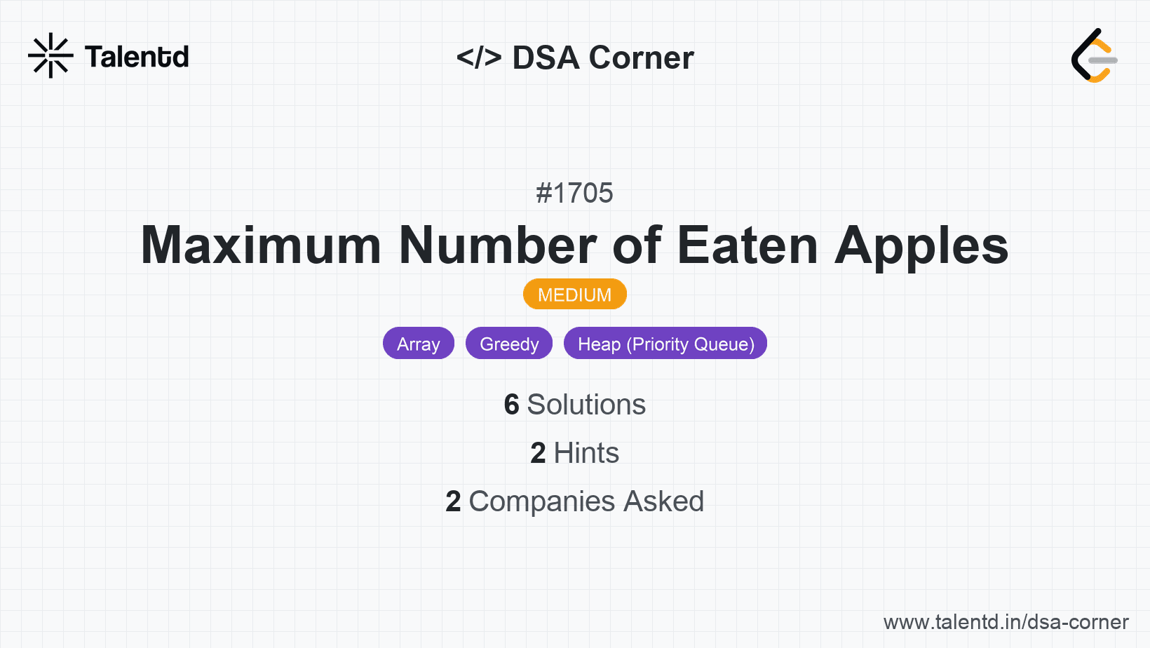 Problem visualization for Maximum Number of Eaten Apples