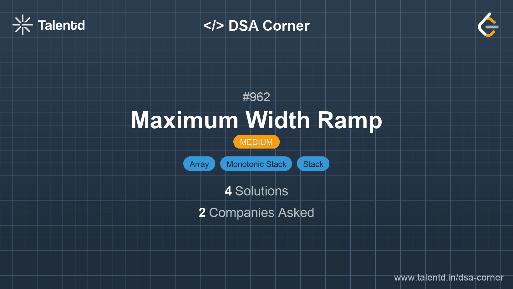 Problem visualization for Maximum Width Ramp