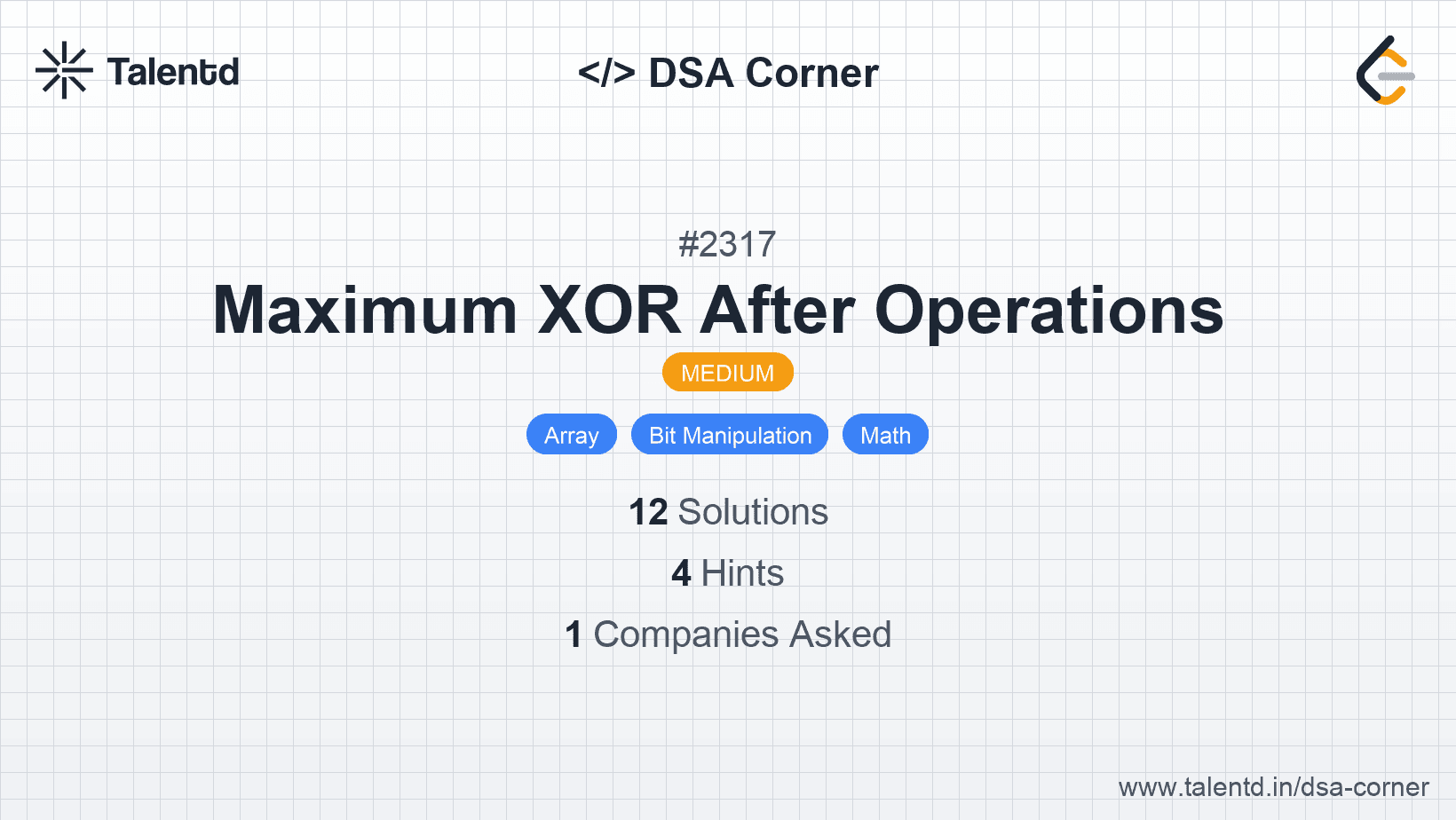 Problem visualization for Maximum XOR After Operations 