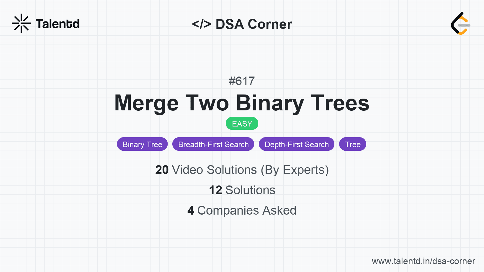 Problem visualization for Merge Two Binary Trees