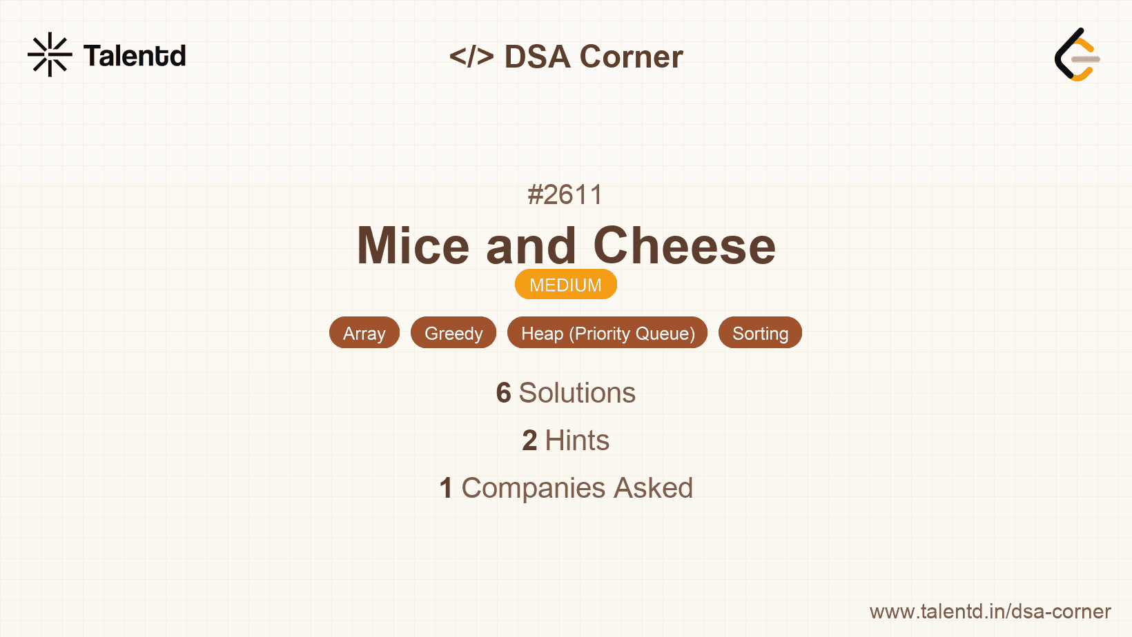 Problem visualization for Mice and Cheese