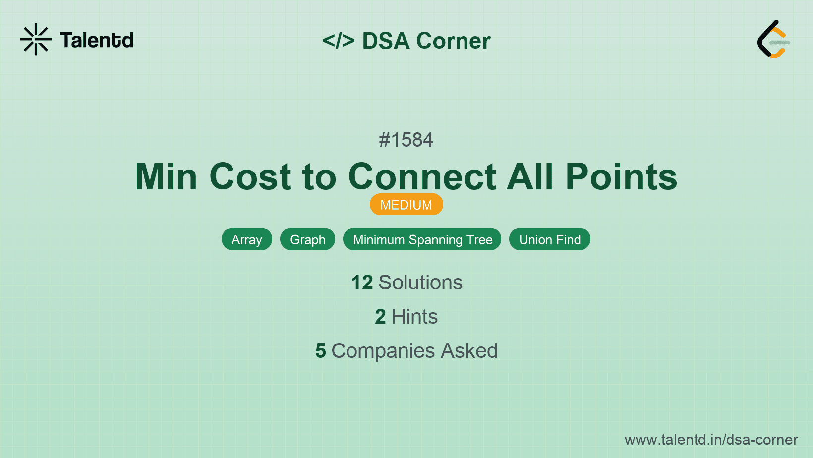 Problem visualization for Min Cost to Connect All Points