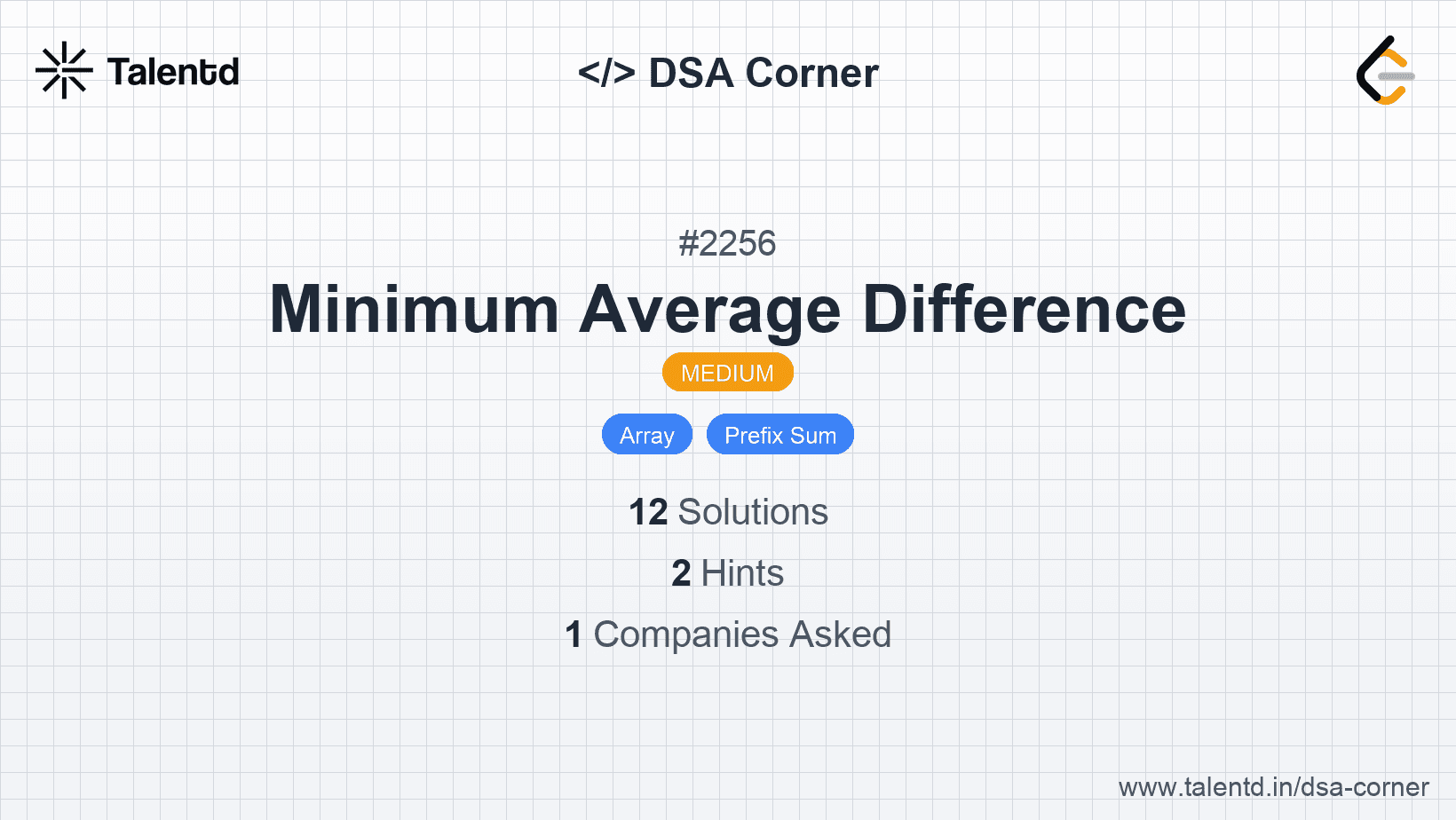 Problem visualization for Minimum Average Difference