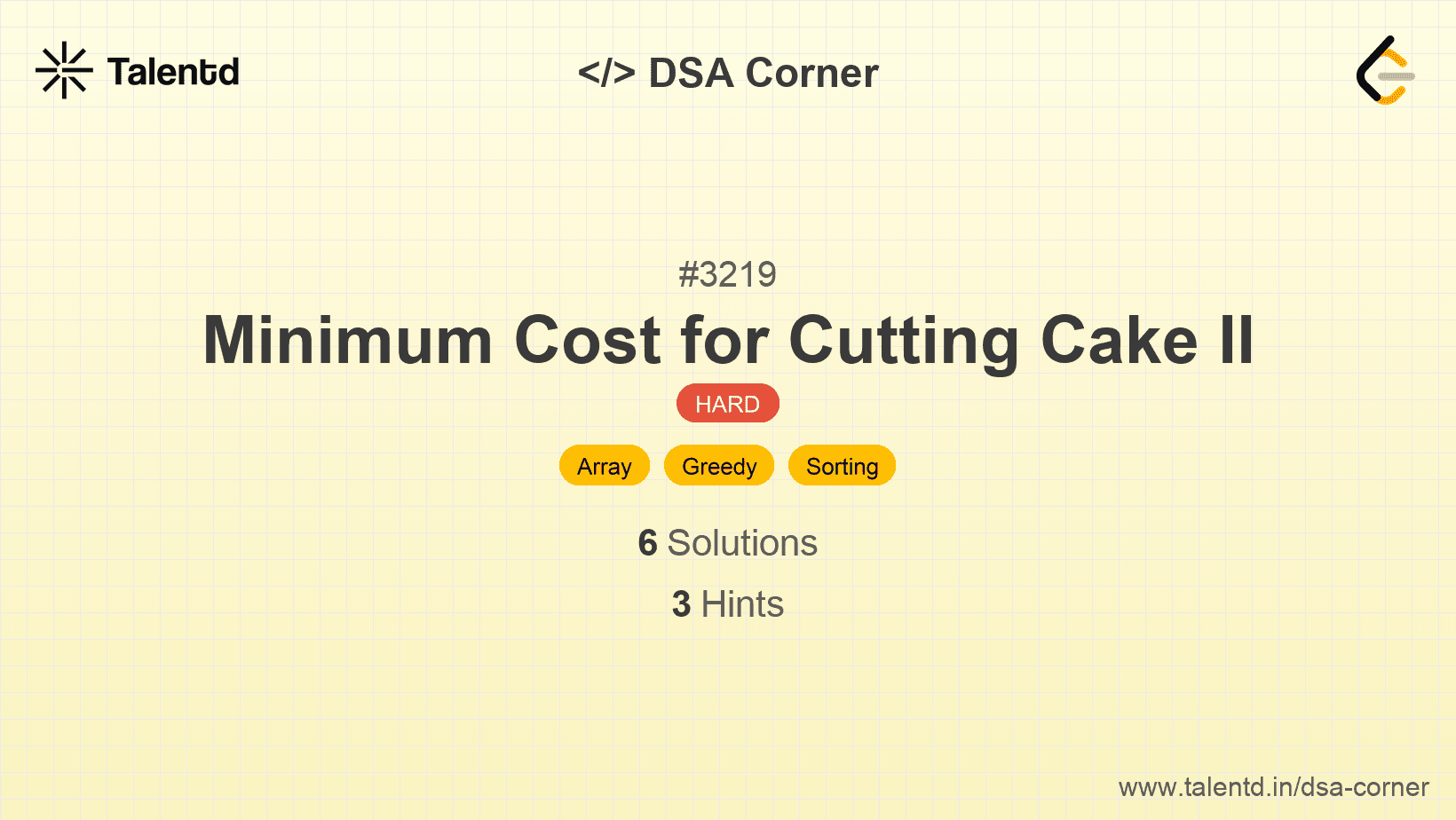 Problem visualization for Minimum Cost for Cutting Cake II