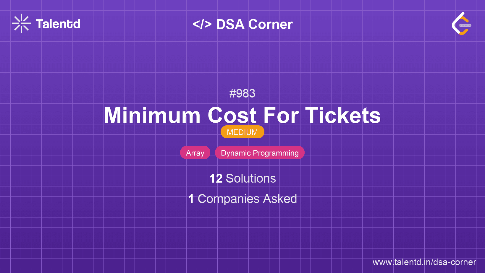 Problem visualization for Minimum Cost For Tickets
