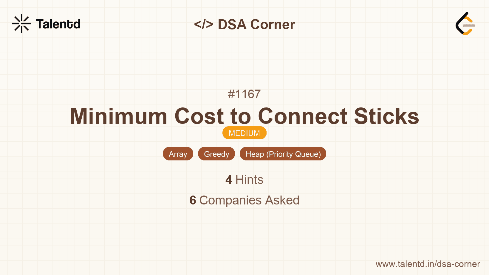Problem visualization for Minimum Cost to Connect Sticks