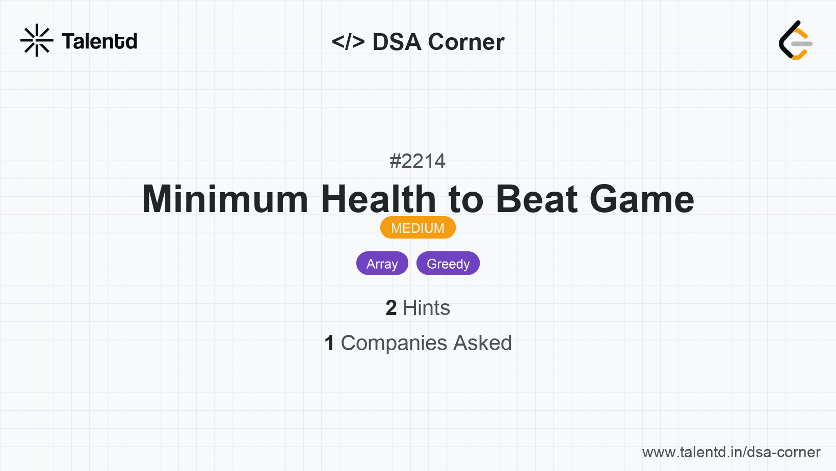 Problem visualization for Minimum Health to Beat Game