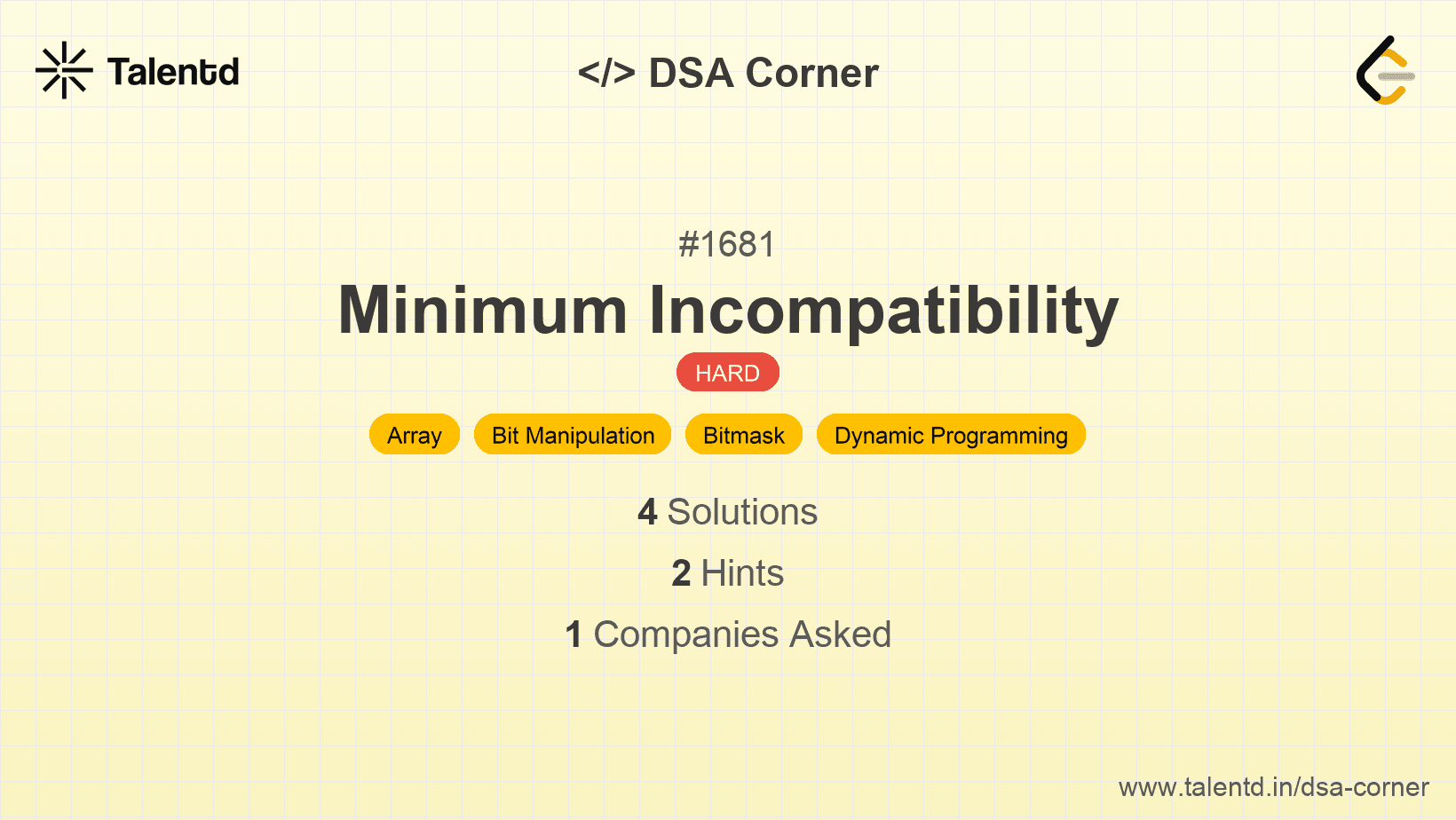 Problem visualization for Minimum Incompatibility