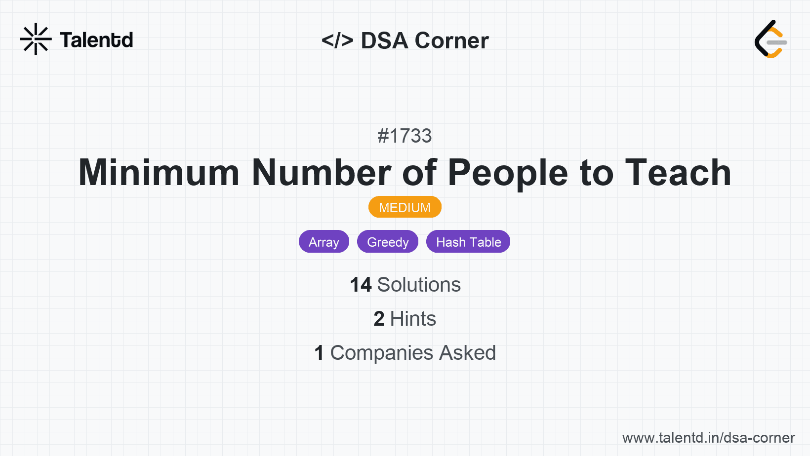 Problem visualization for Minimum Number of People to Teach