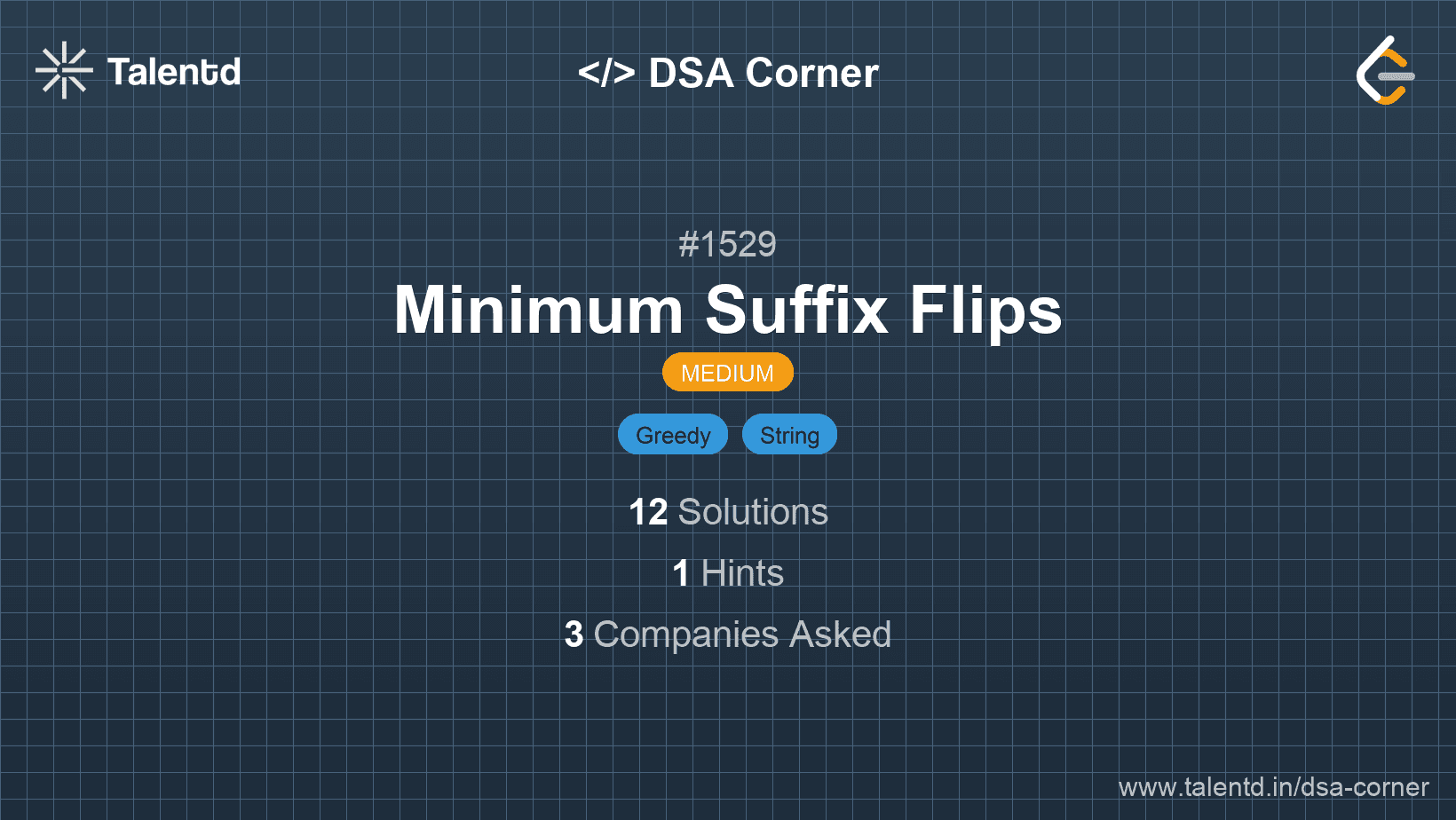 Problem visualization for Minimum Suffix Flips