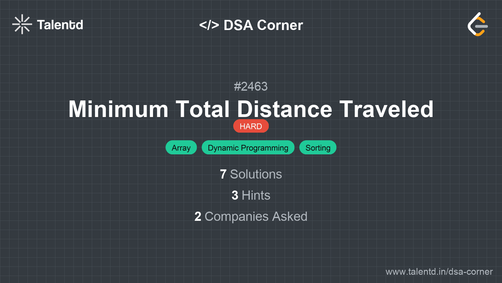 Problem visualization for Minimum Total Distance Traveled