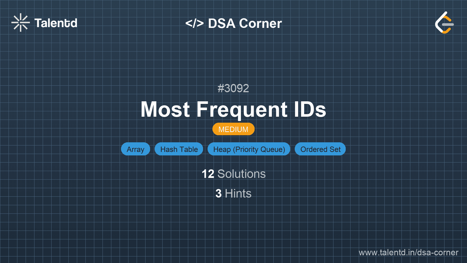Problem visualization for Most Frequent IDs