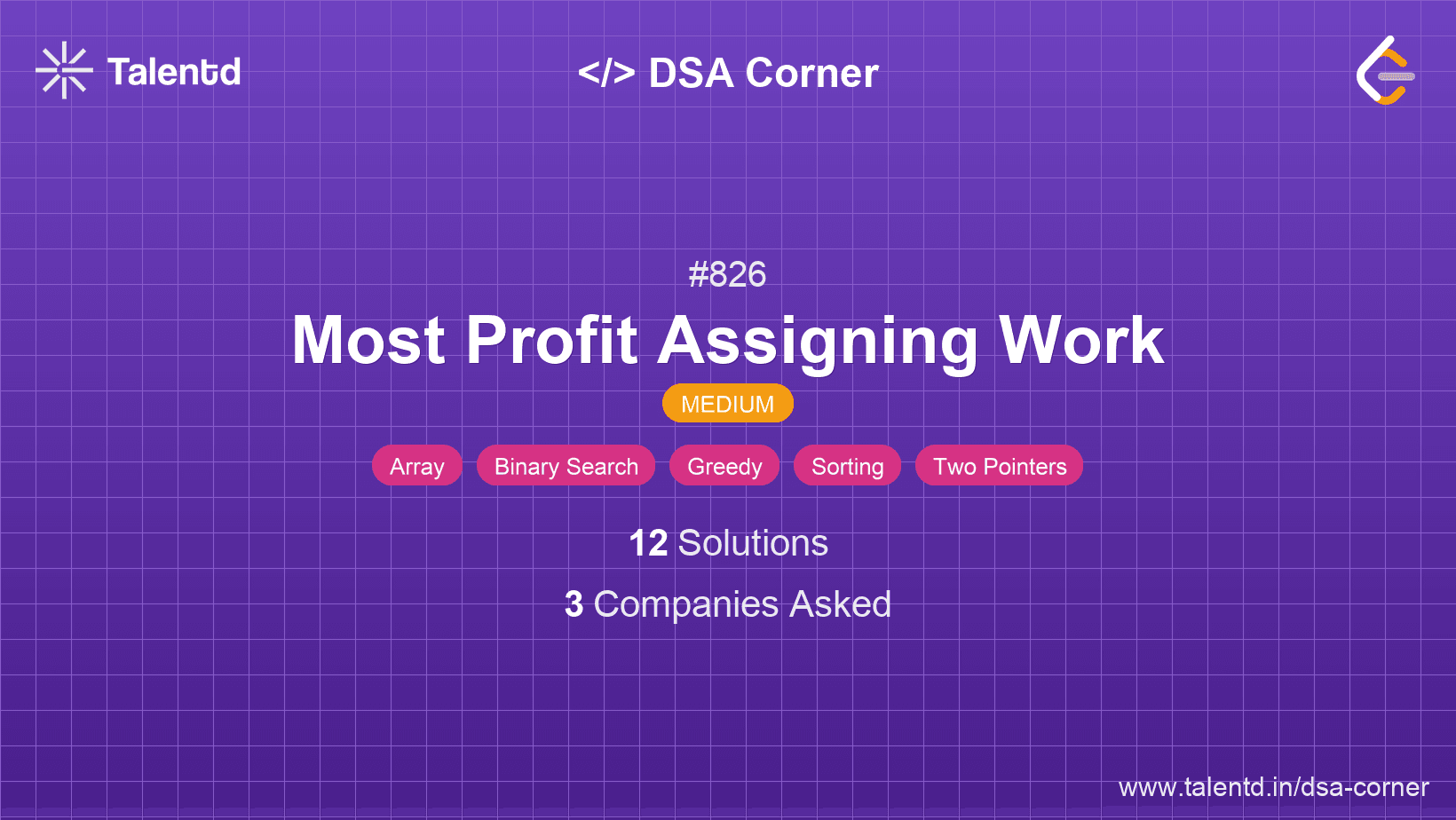 Problem visualization for Most Profit Assigning Work