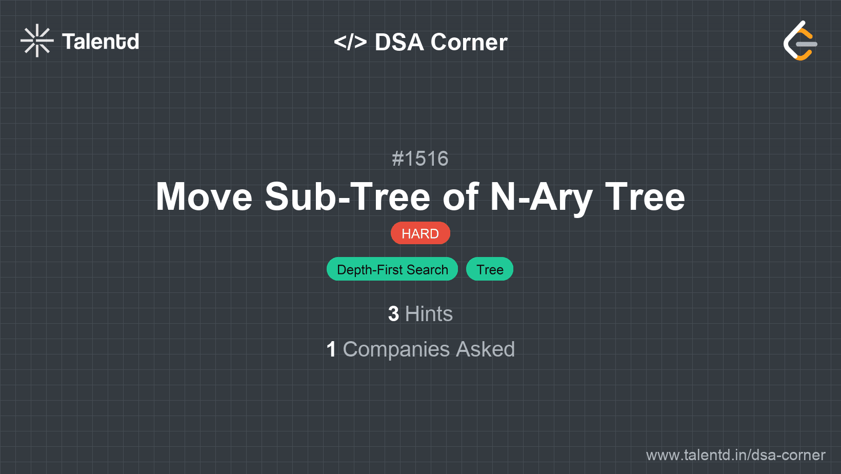 Problem visualization for Move Sub-Tree of N-Ary Tree