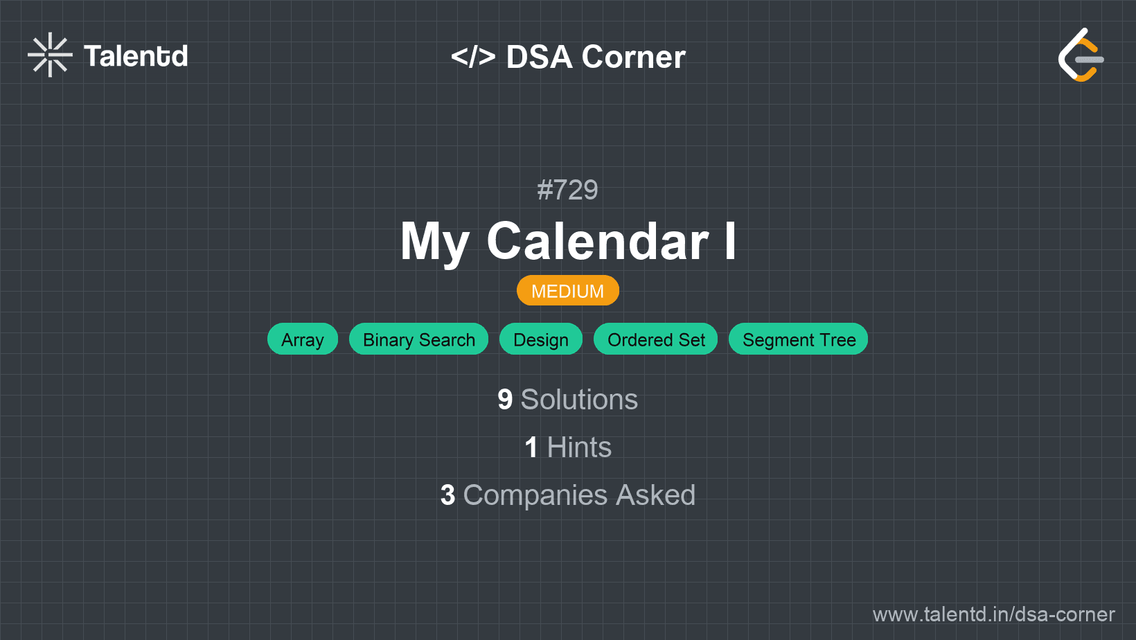 Problem visualization for My Calendar I