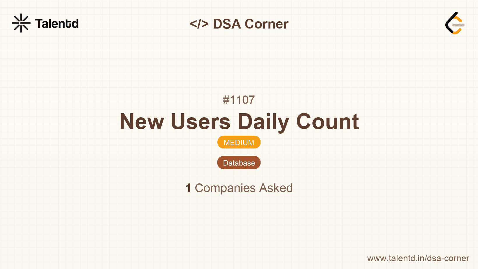 Problem visualization for New Users Daily Count